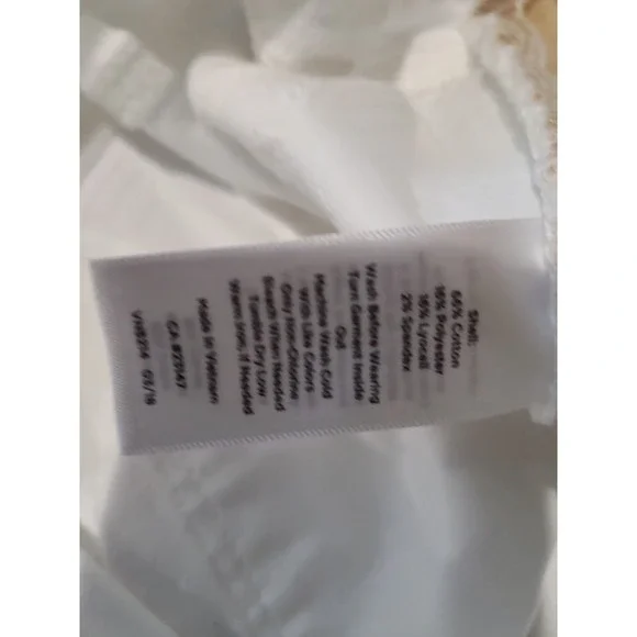 Talbots White Flawless Jeans Womens size 8 Slim Ankle classic 5 pocket coastal - Picture 7 of 10